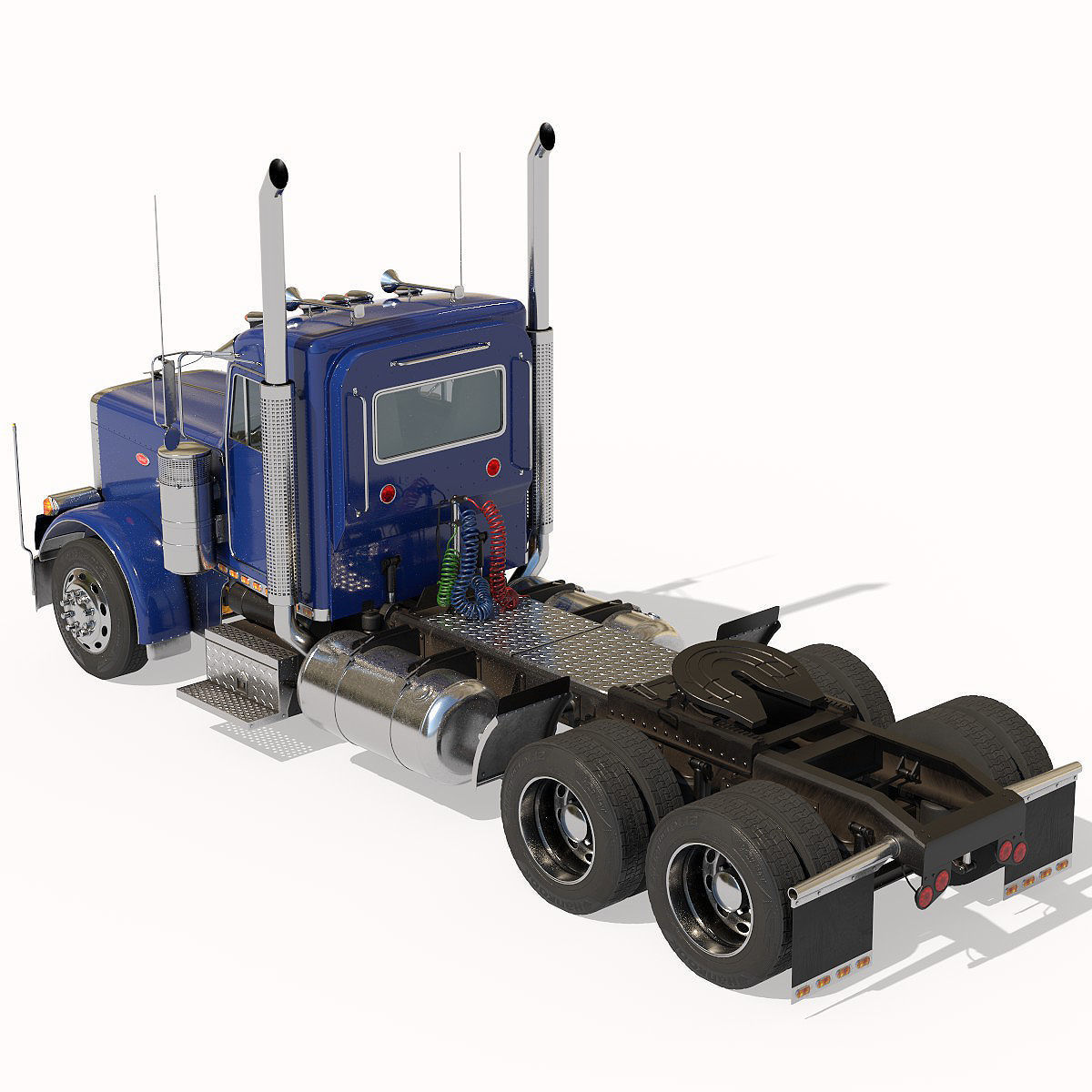 Peterbilt 379 with interior  3D model_4
