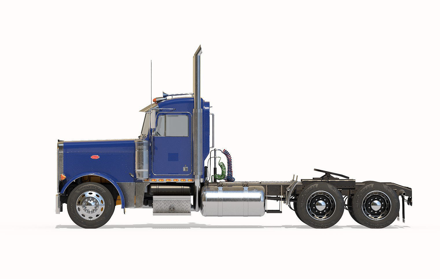Peterbilt 379 with interior  3D model_6