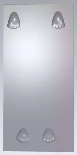 MakeIT Dog FootPrint 3D Model 3D model