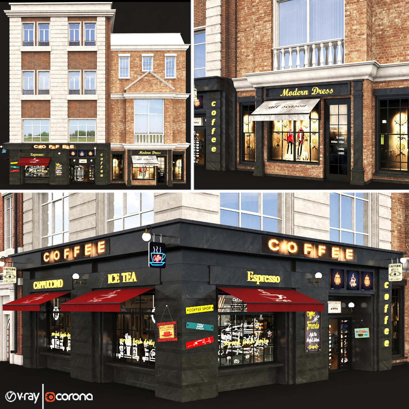 faced for background vol A3 3D model_1