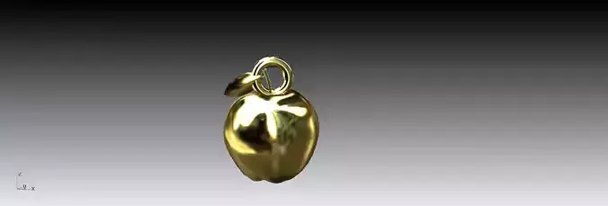 precious gold pendant 3D print model