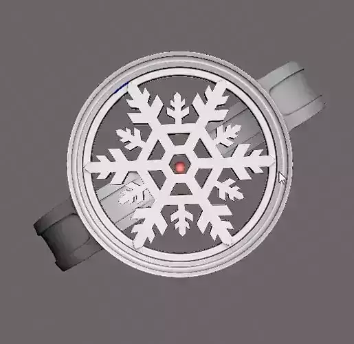 SnowFlake Ring 3D print model