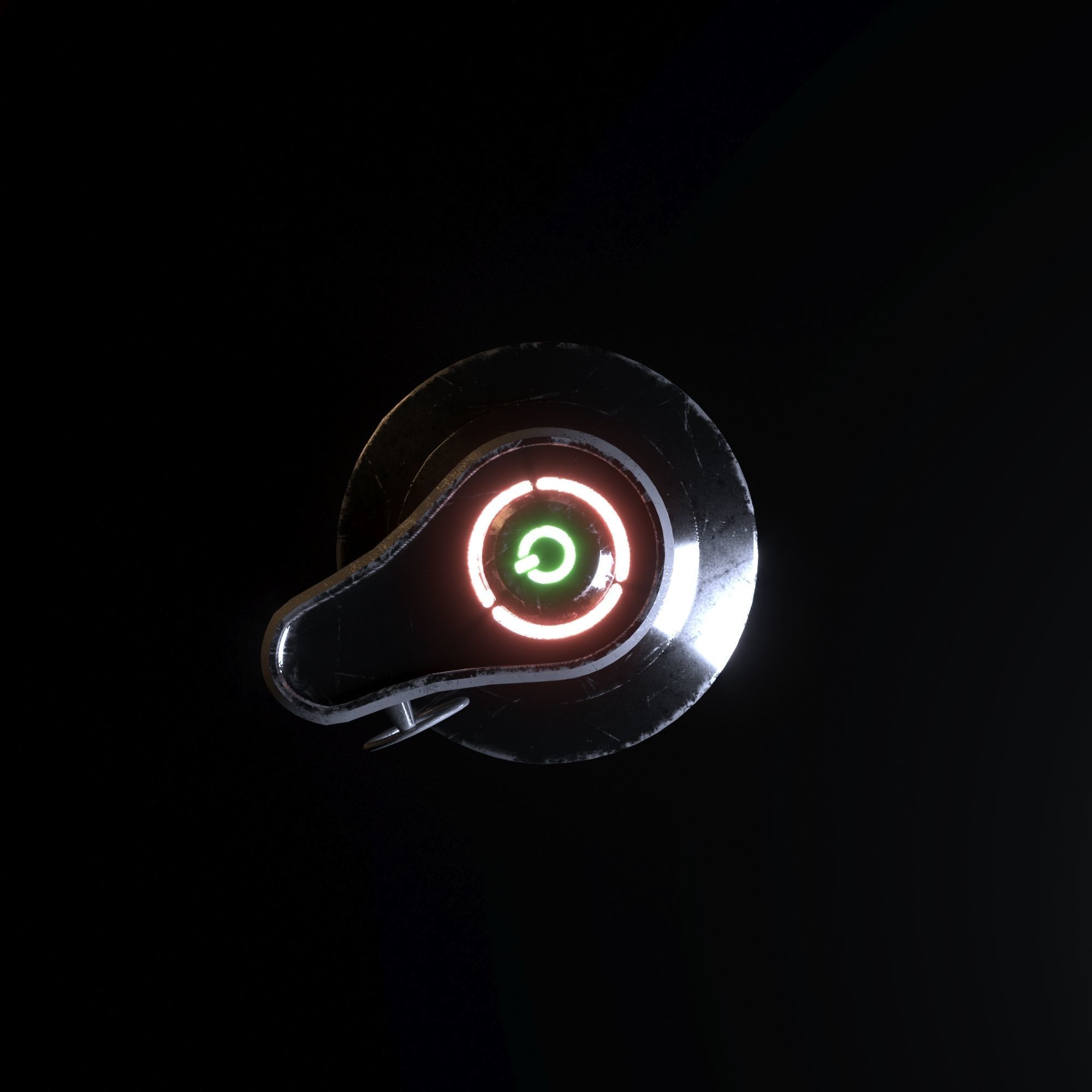 scifi grenade 3D model_2