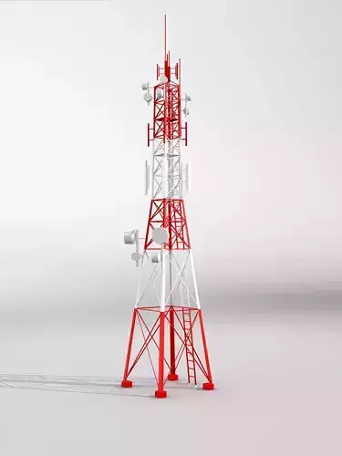 Telecommunication tower model 3D model