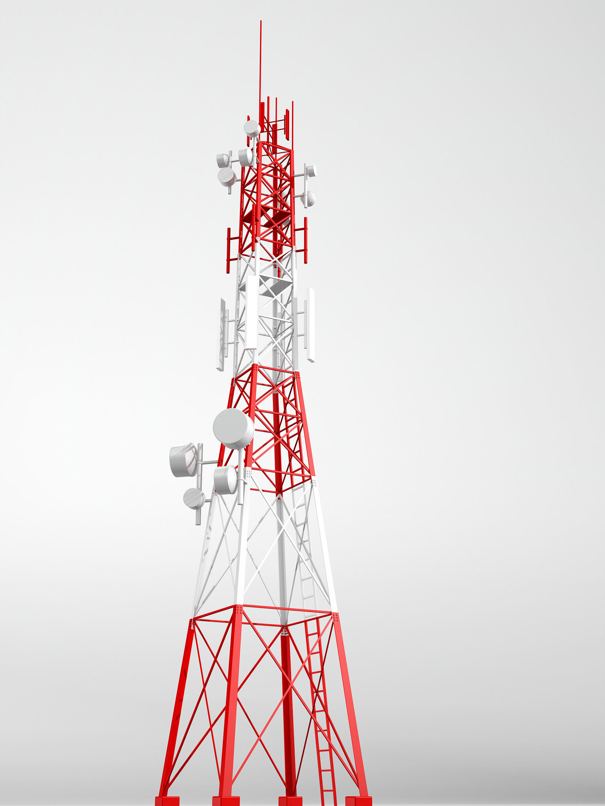Telecommunication tower model 3D model_2
