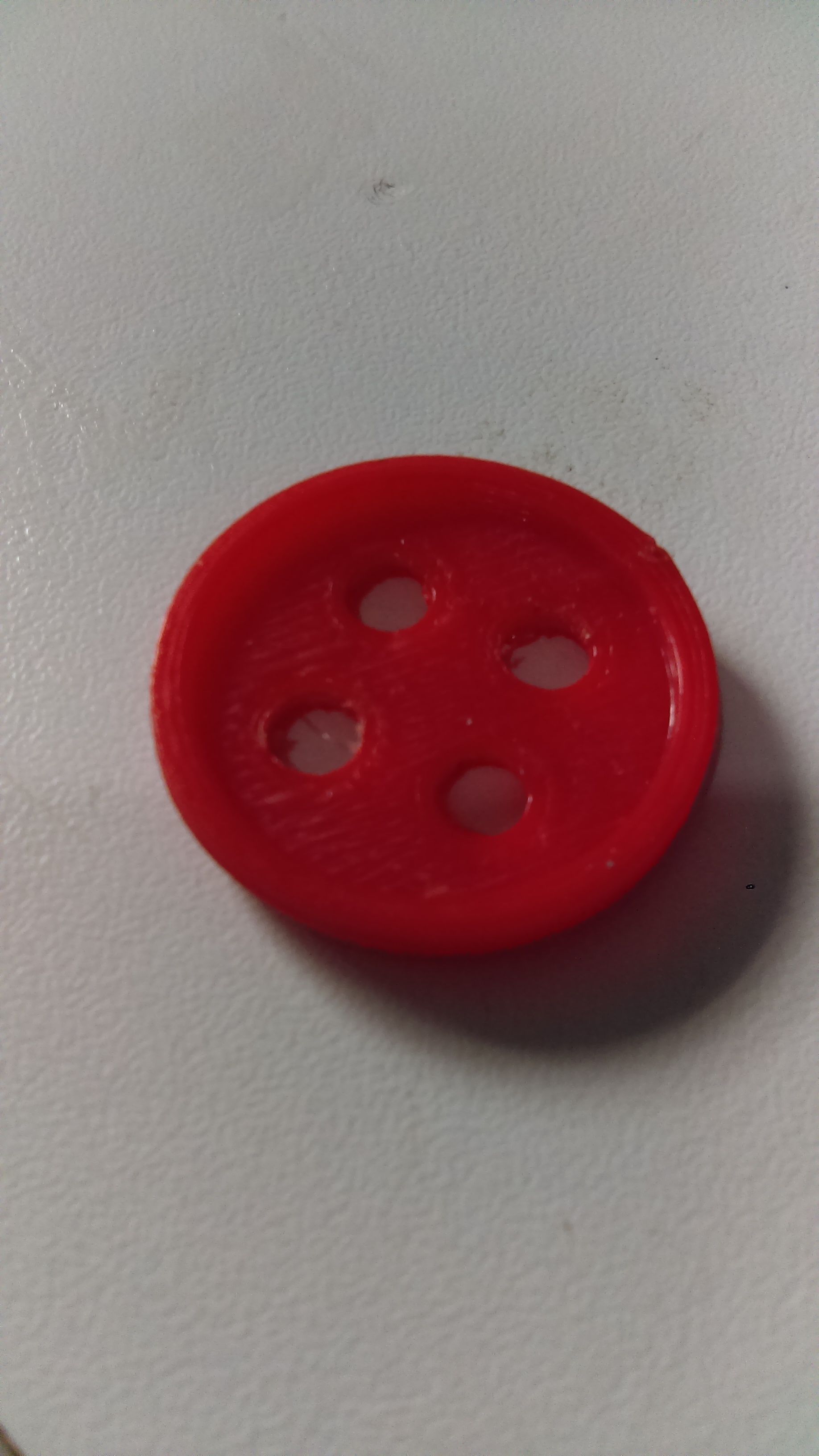 Button with four holes Free 3D print model_4