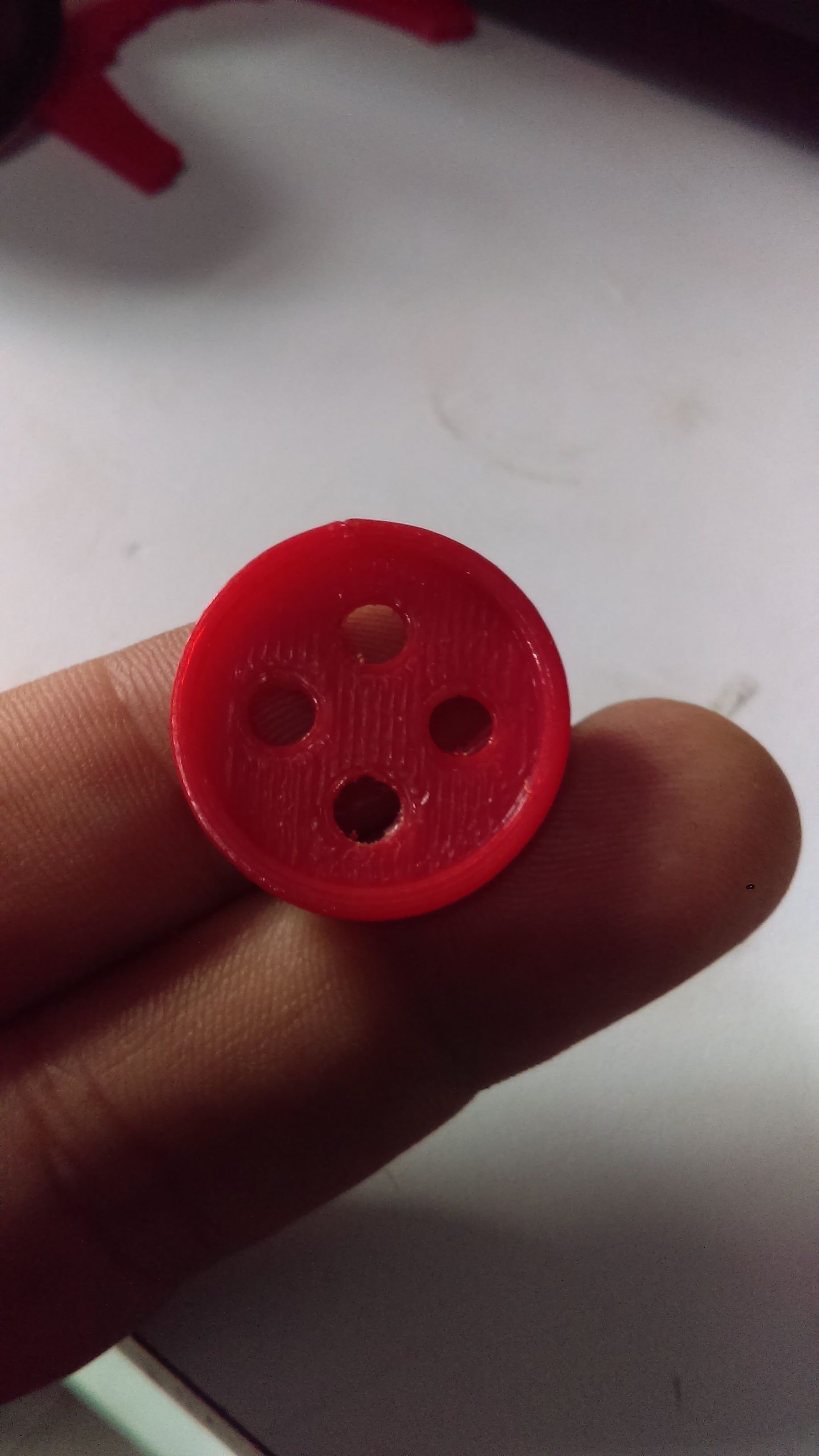 Button with four holes Free 3D print model_5