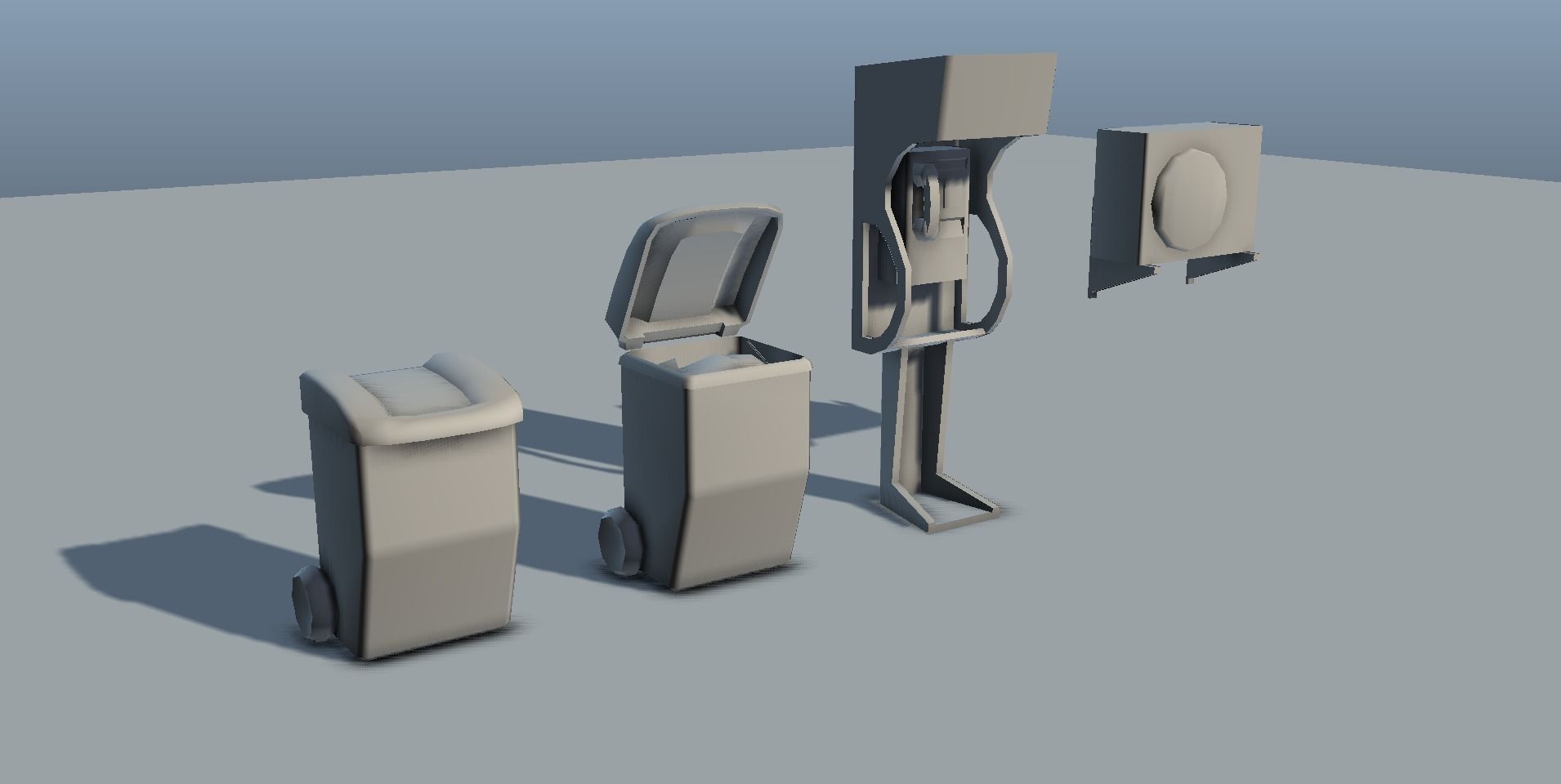 City Objects  - low poly Low-poly 3D model_17