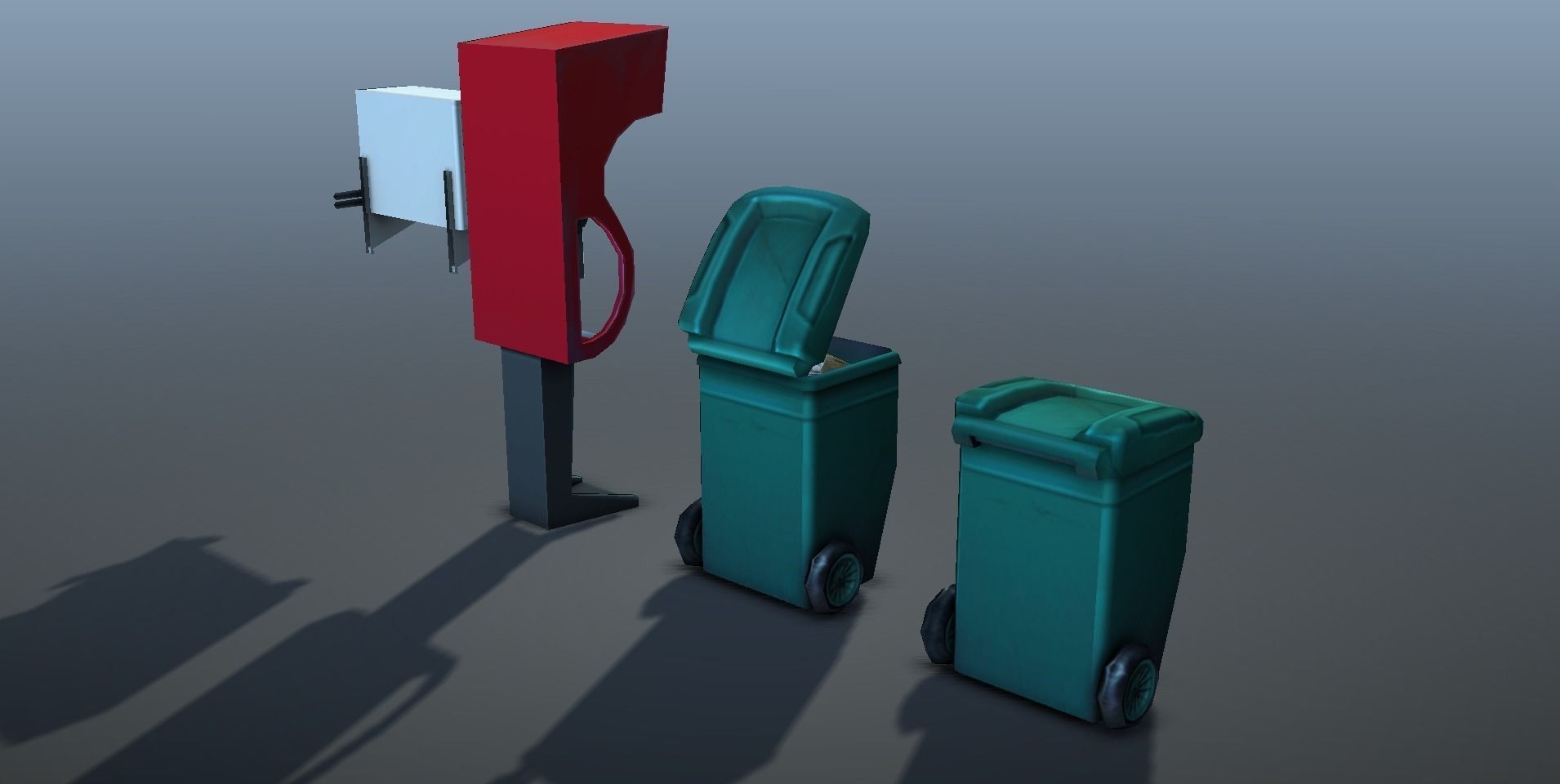 City Objects  - low poly Low-poly 3D model_13
