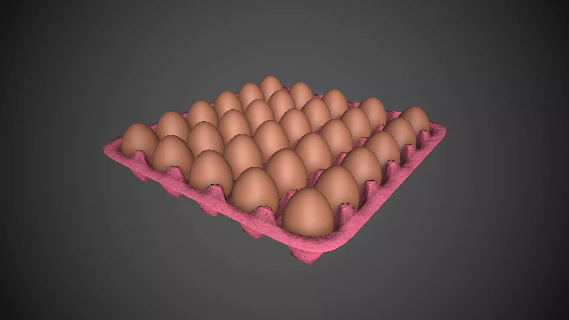 Eggs with Box 3D model