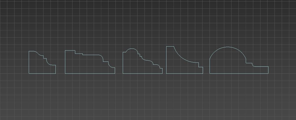 Wall molding 17 Boiserie classic panels 3D model 3D model_4