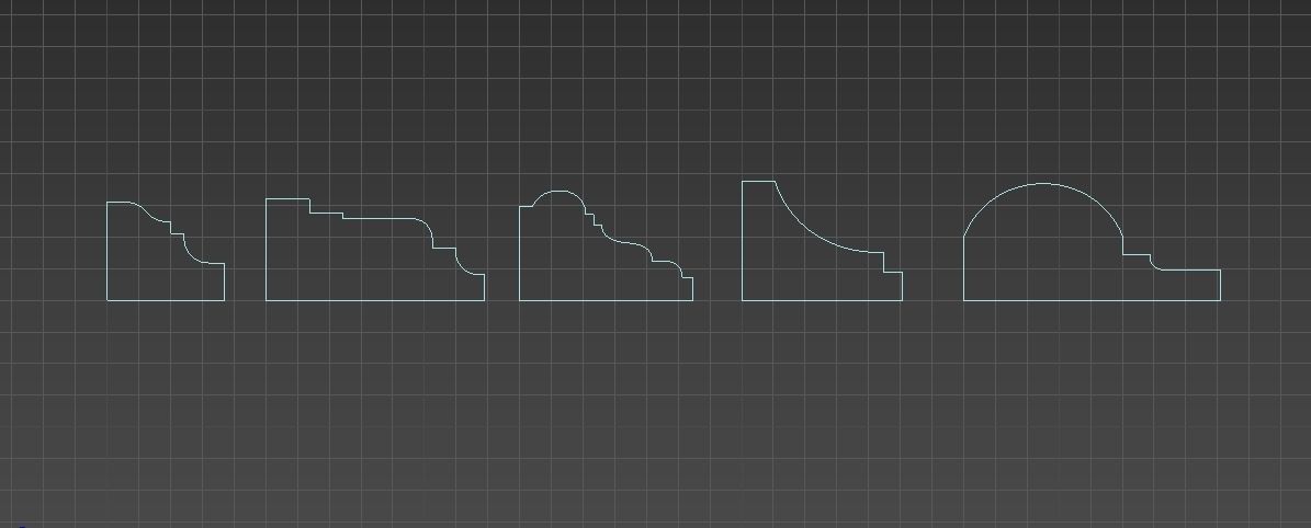 Wall molding 17 Boiserie classic panels 3D model 3D model_5