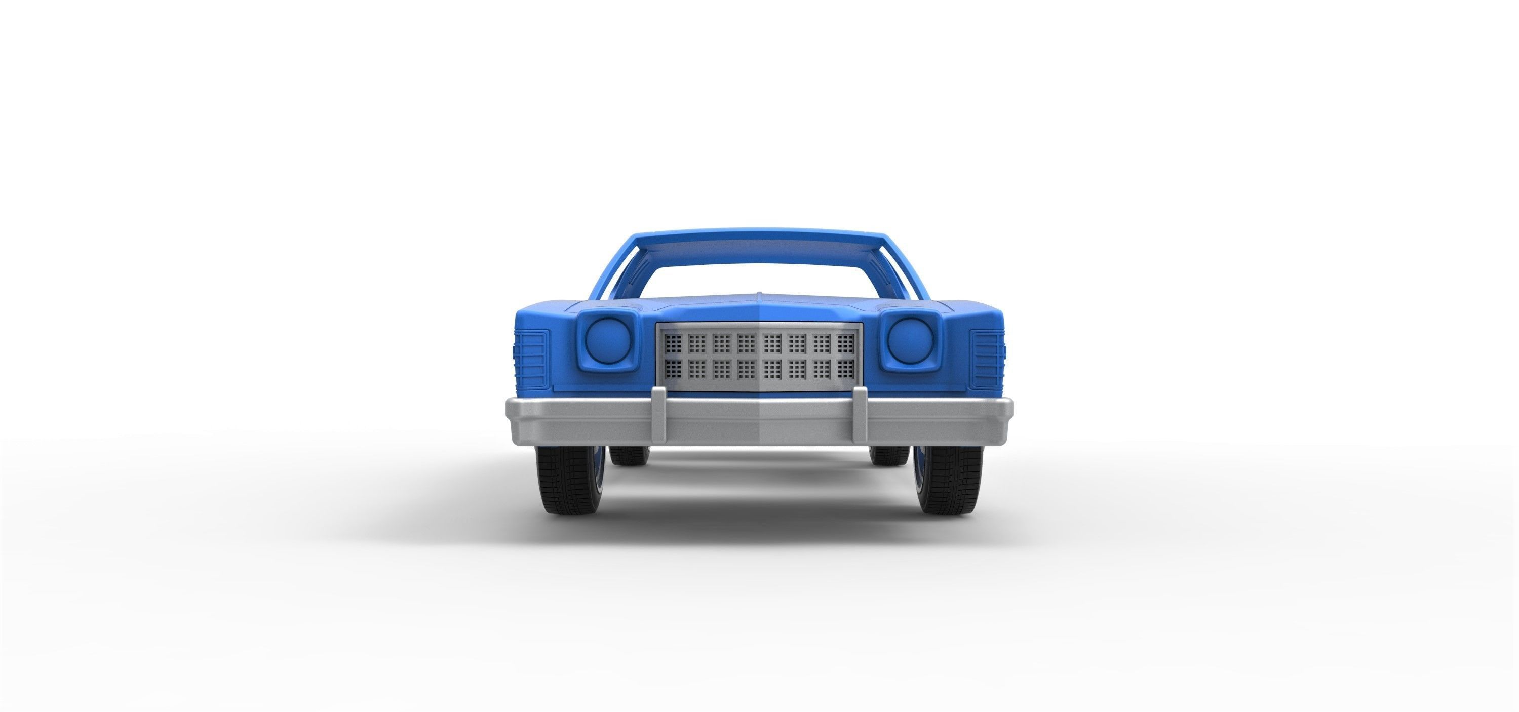 Shell and wheels Torino Elite 1974 Scale 1 to 25 3D print model_4