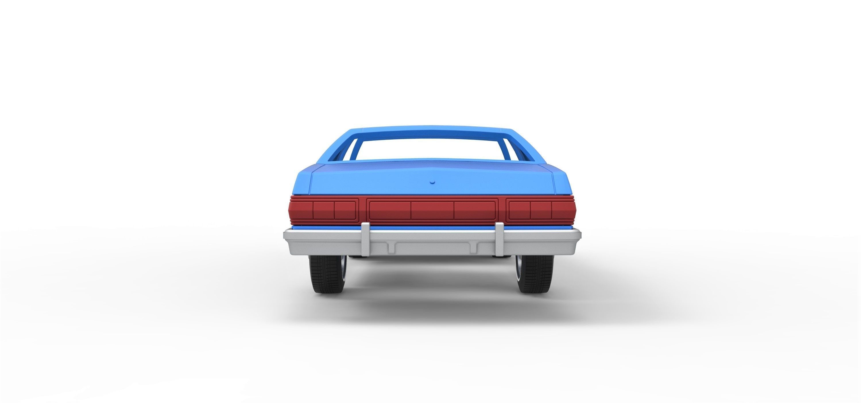 Shell and wheels Torino Elite 1974 Scale 1 to 25 3D print model_11