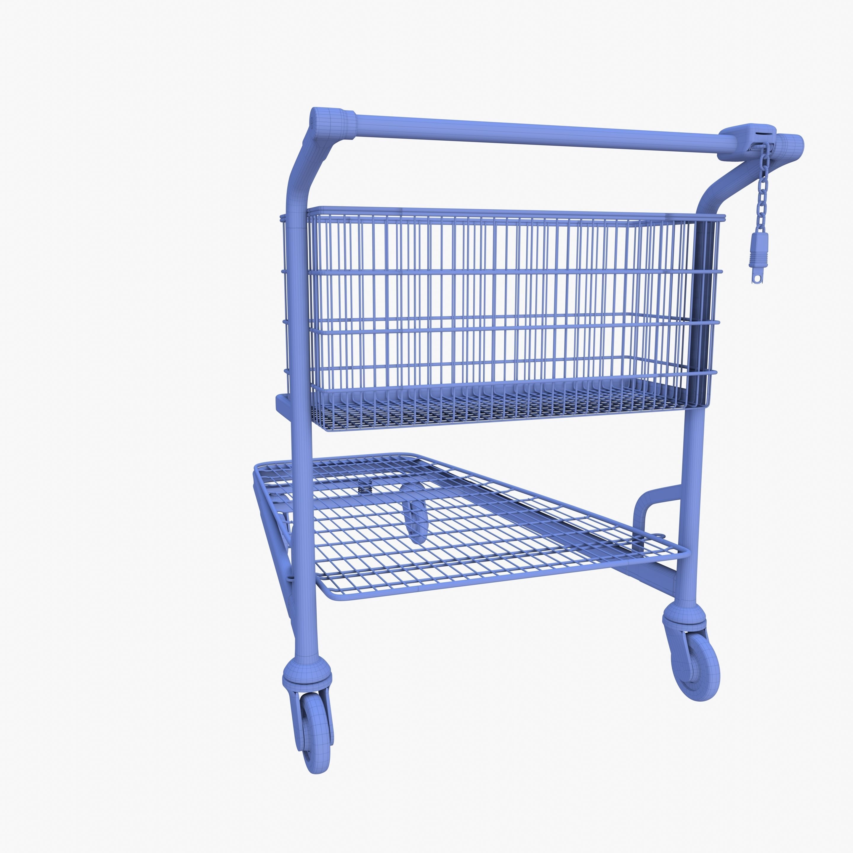 Shopping cart v1 Low-poly 3D model_18