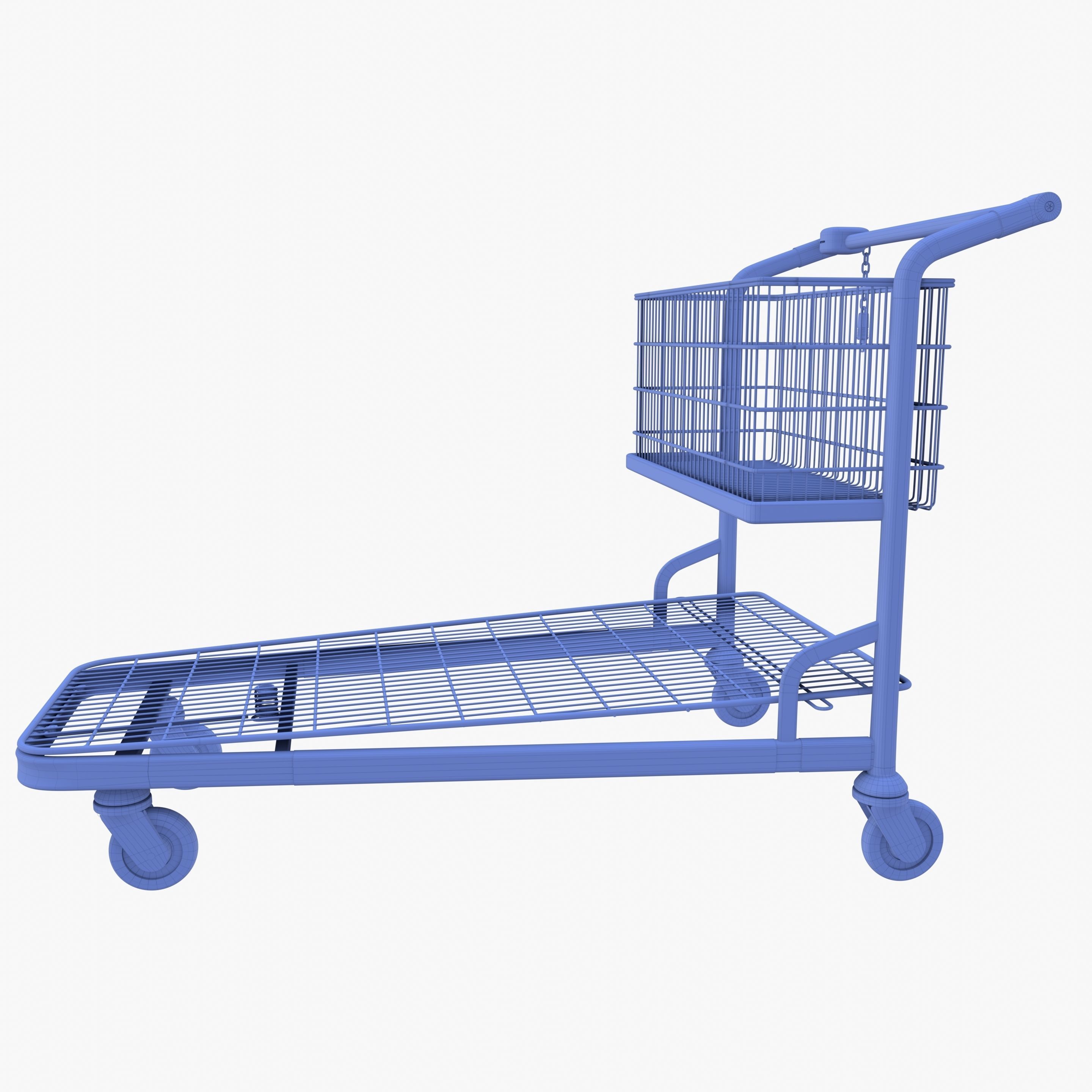 Shopping cart v1 Low-poly 3D model_15