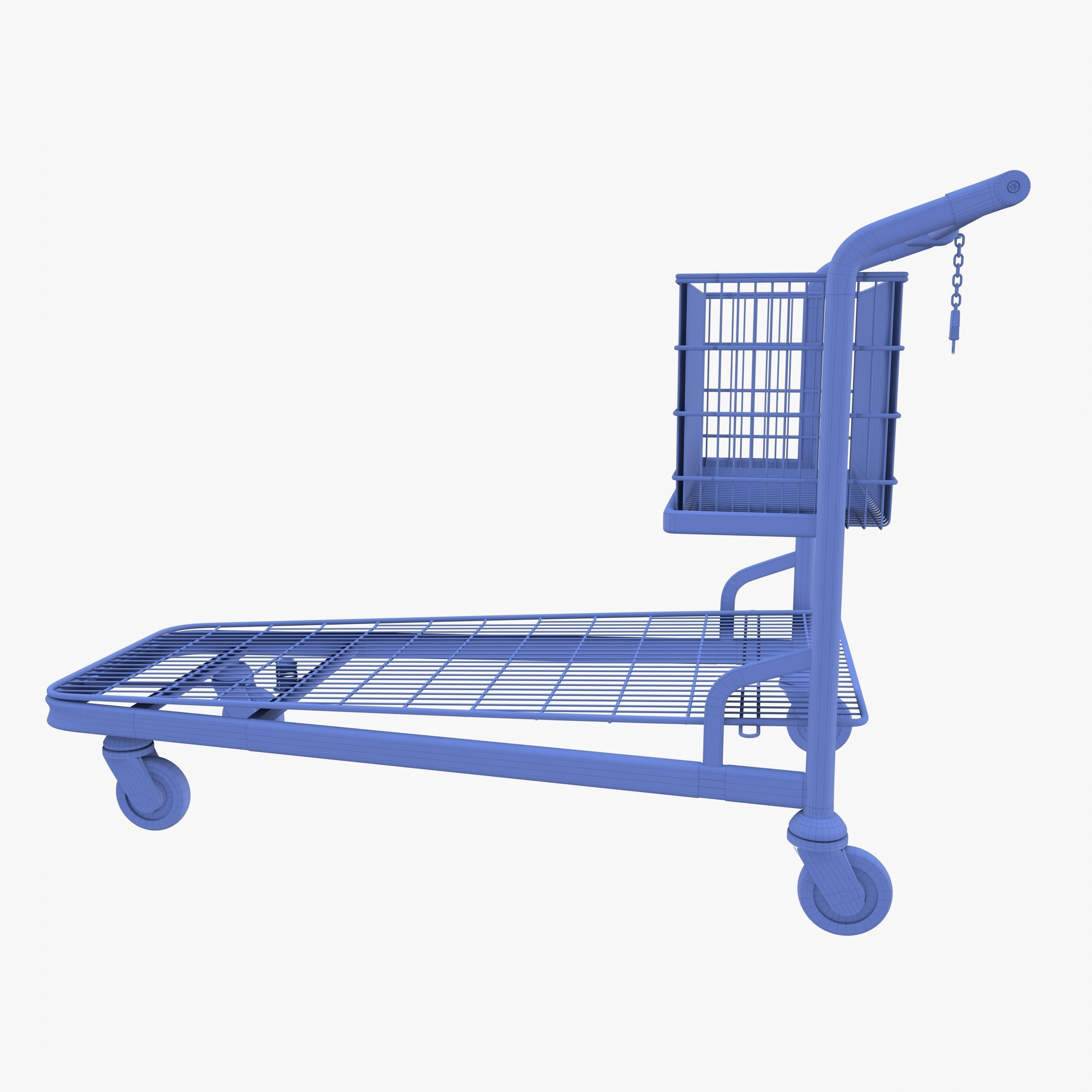 Shopping cart v1 Low-poly 3D model_16