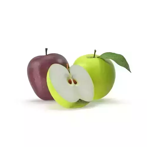 Realistic Apple Fruit 3D model