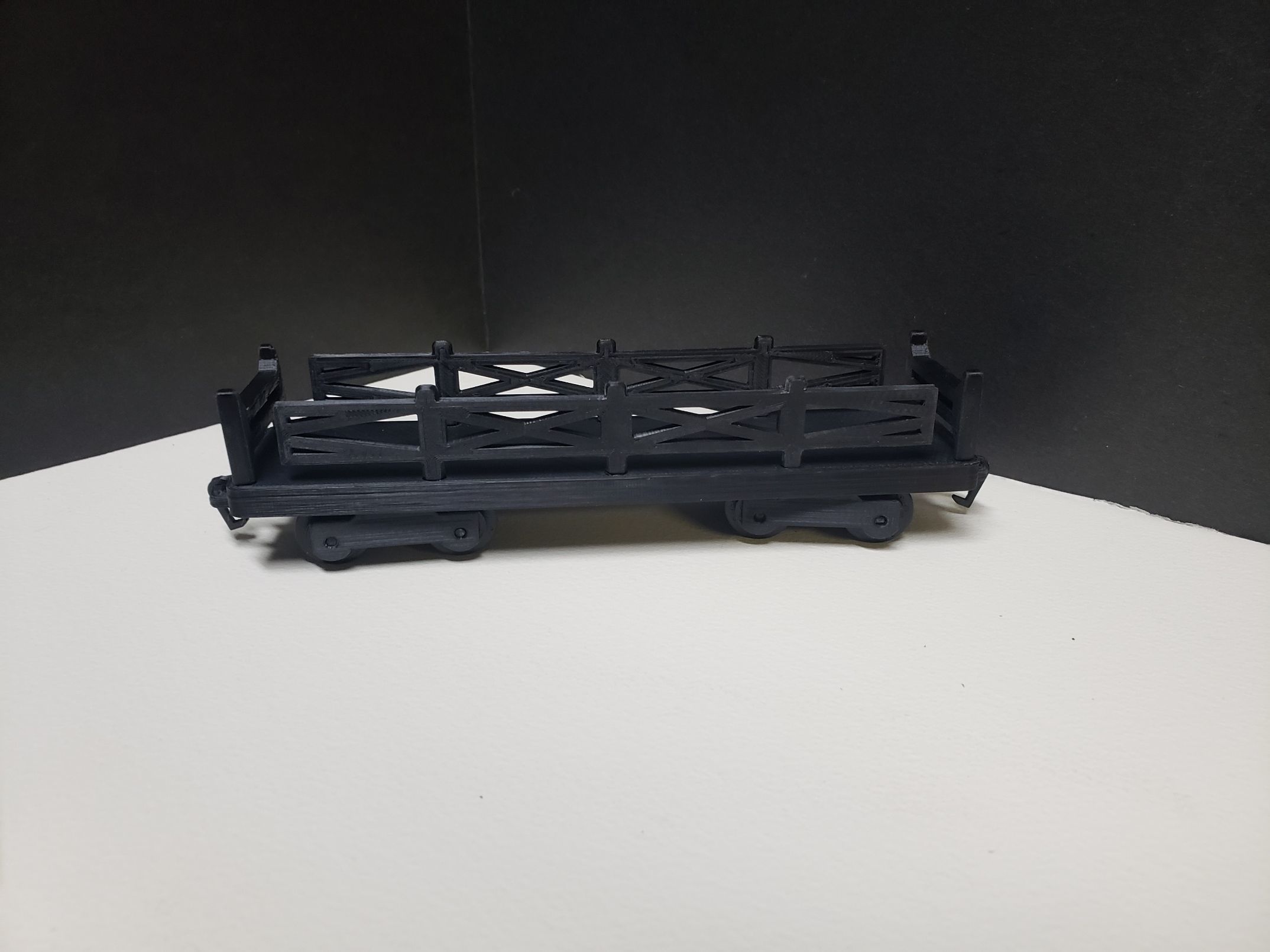 Flat Bed Train Car Model 3D print model_8
