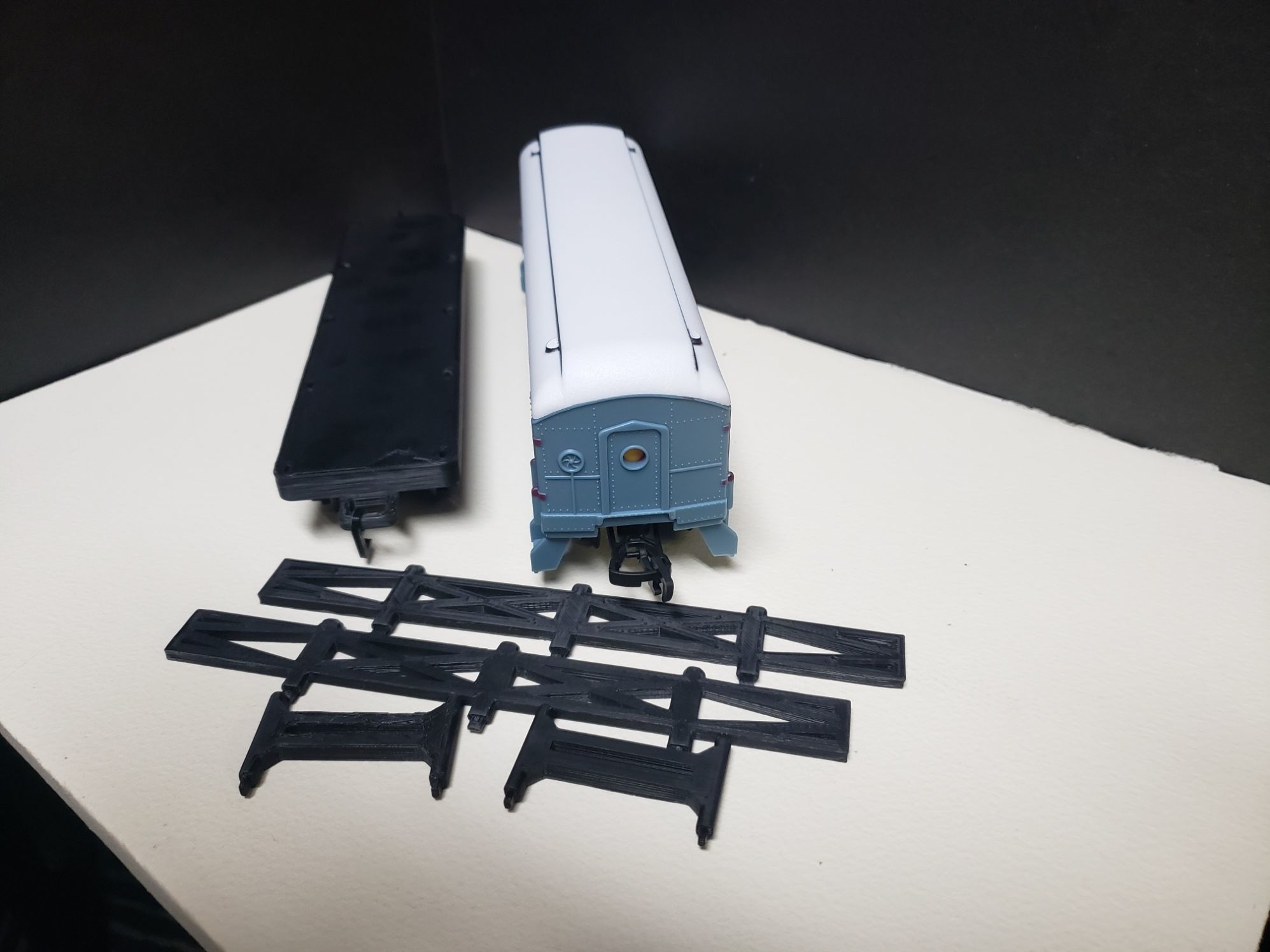 Flat Bed Train Car Model 3D print model_5