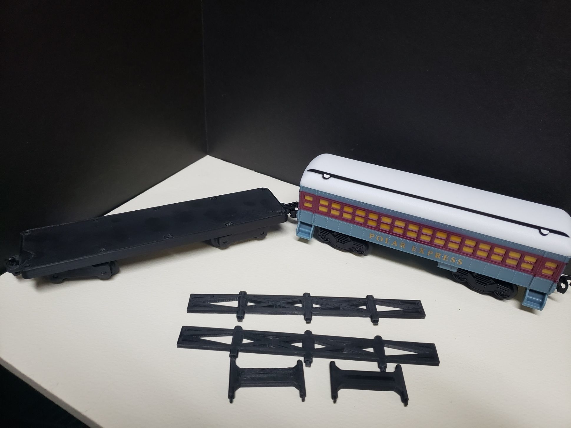 Flat Bed Train Car Model 3D print model_4