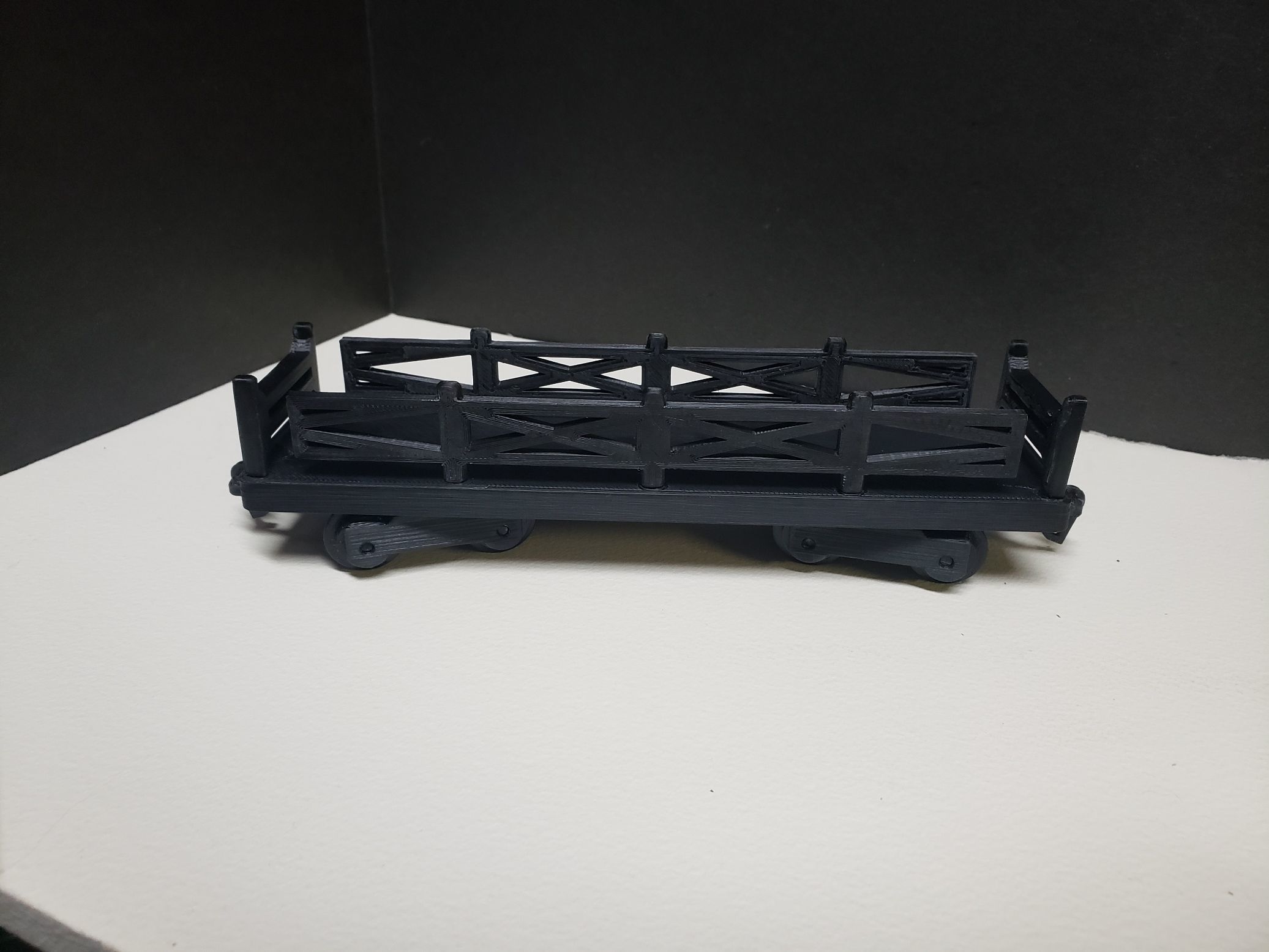 Flat Bed Train Car Model 3D print model_9