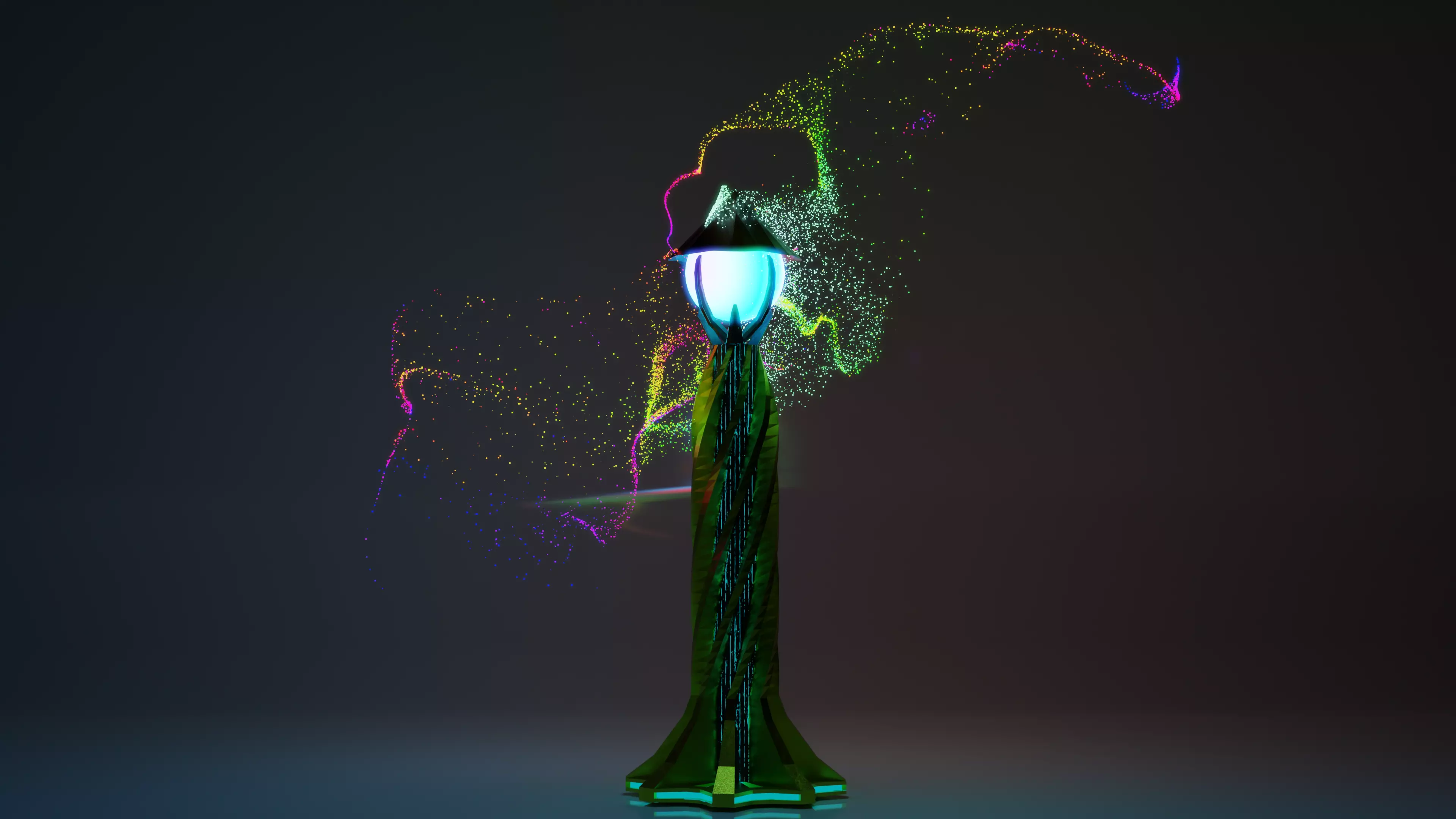 Sci-fi Tower Low-Poly Game-Ready 4K PBR Textures Free low-poly 3D model