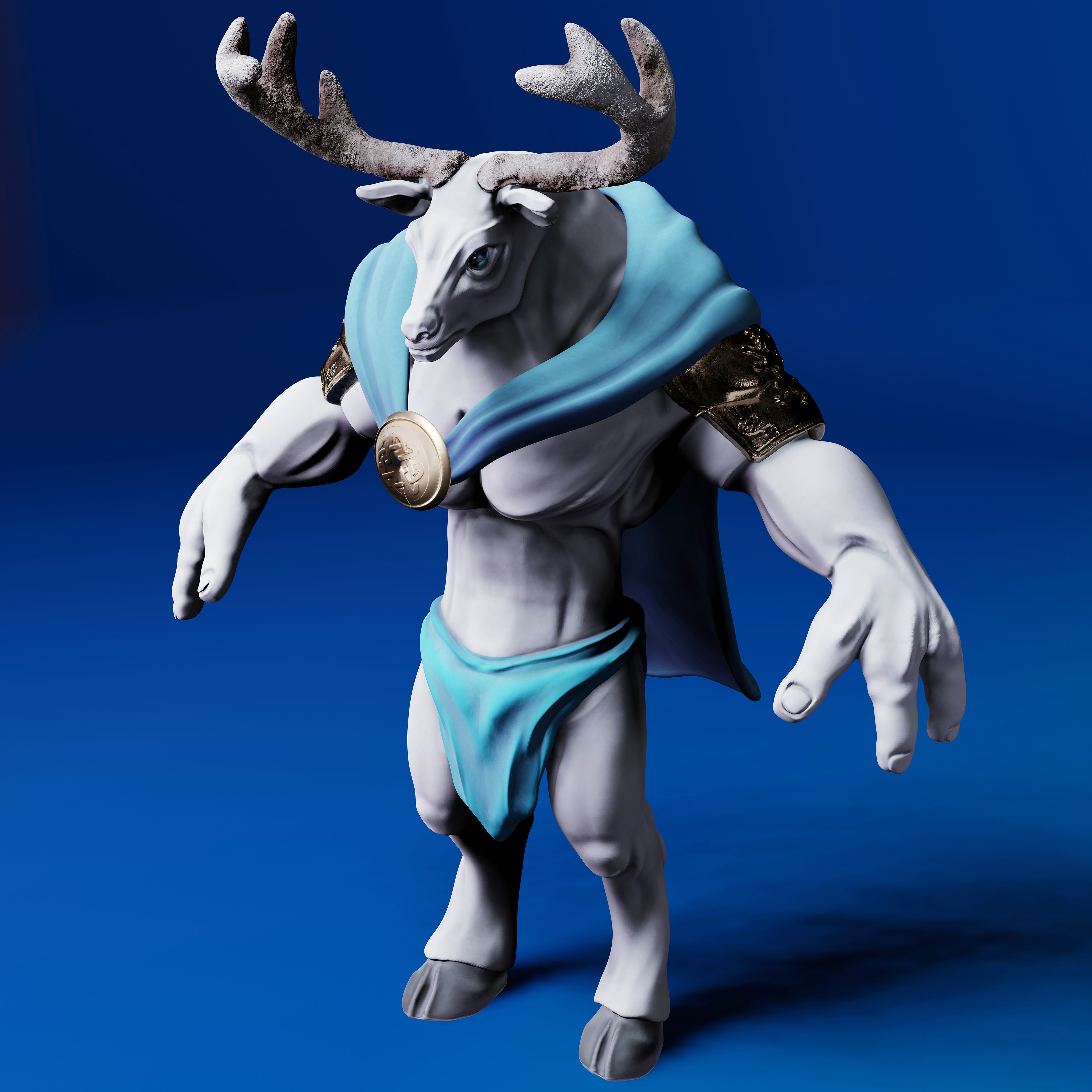 The King Deer 3D Print Model 3D print model_2