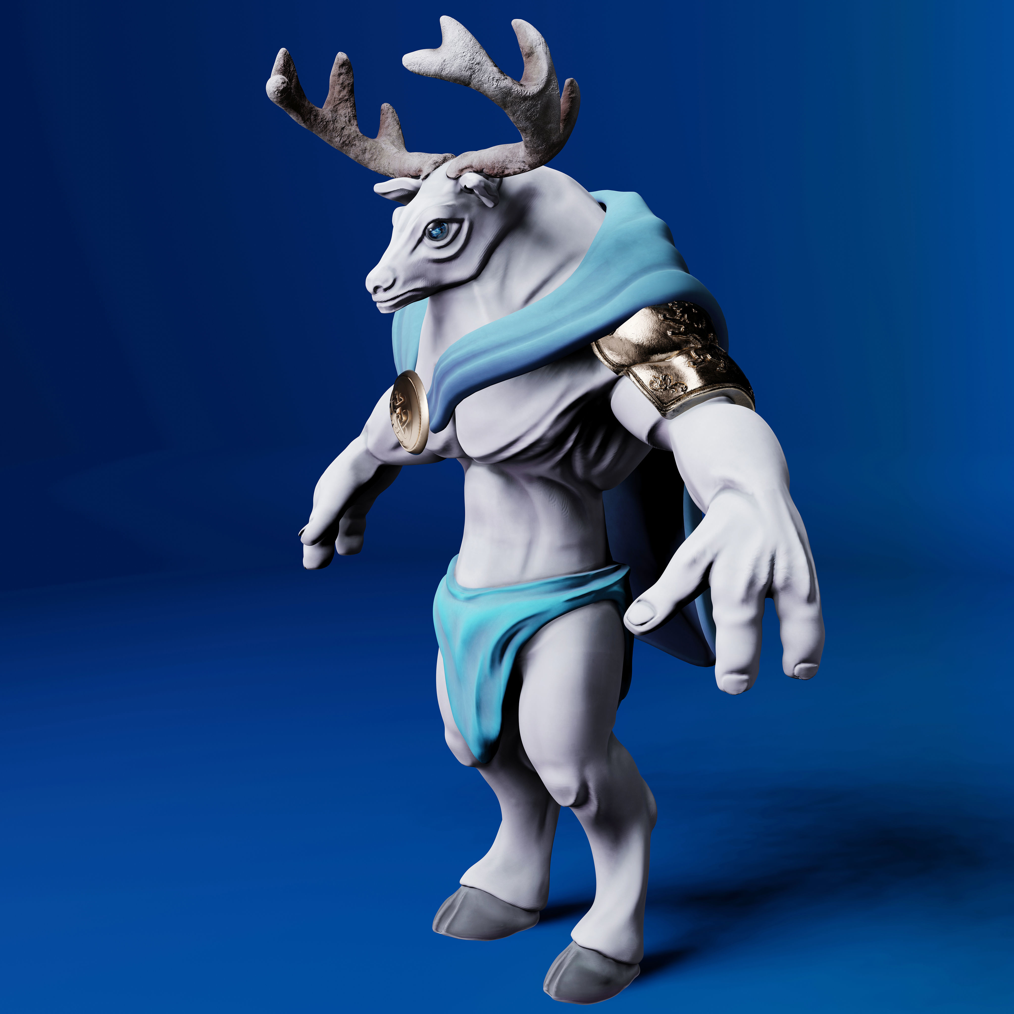 The King Deer 3D Print Model 3D print model_3