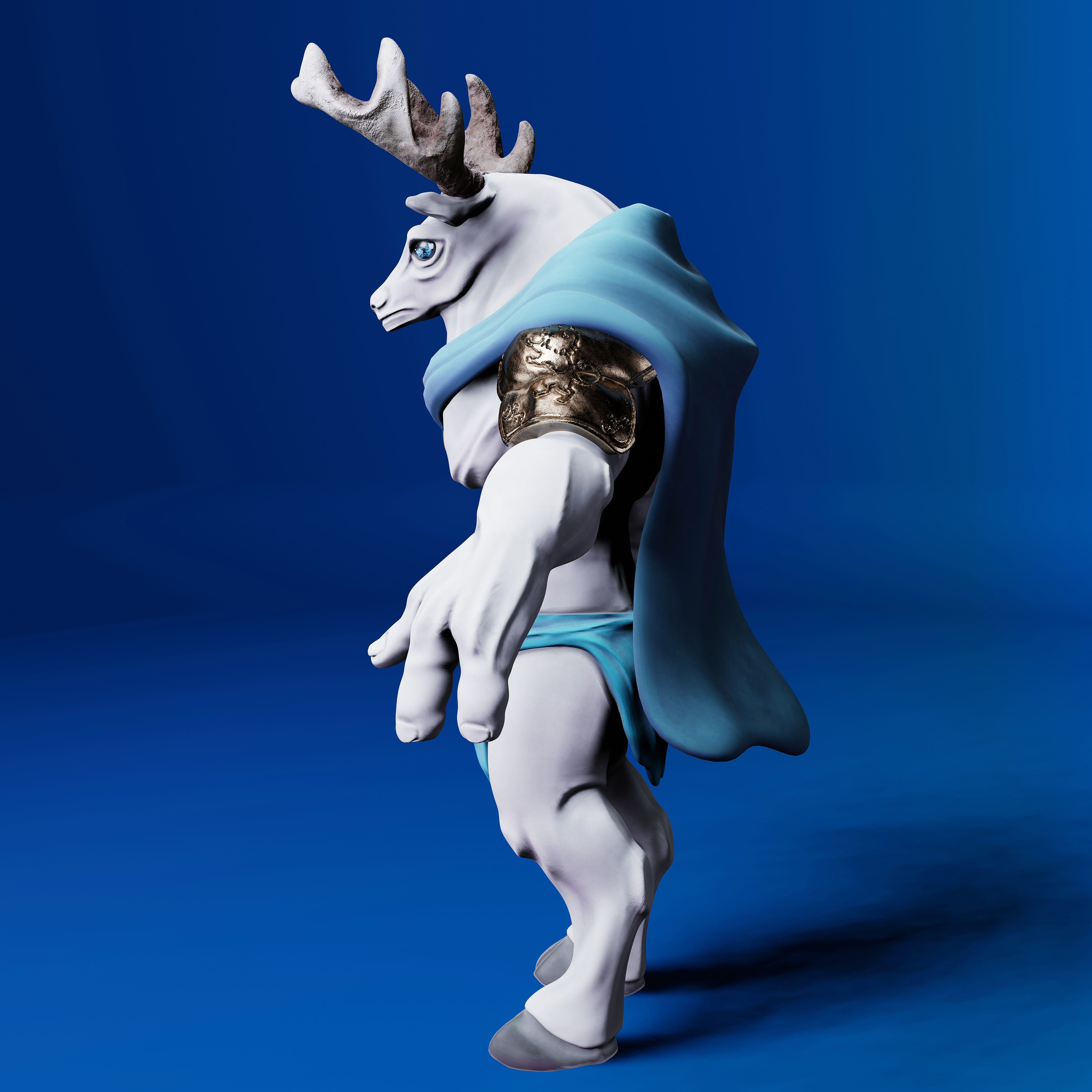 The King Deer 3D Print Model 3D print model_4