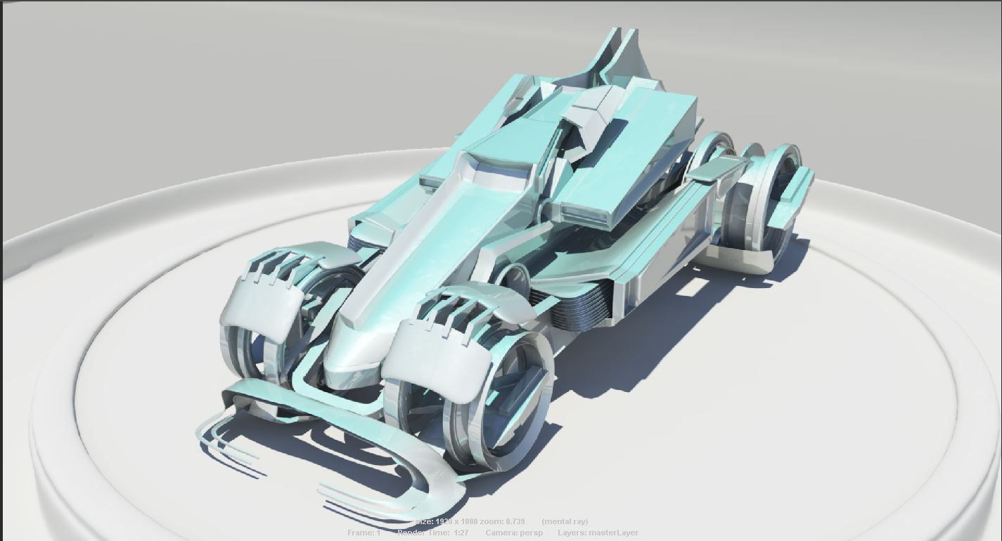 Futurre sport Vehicle 3D model_1