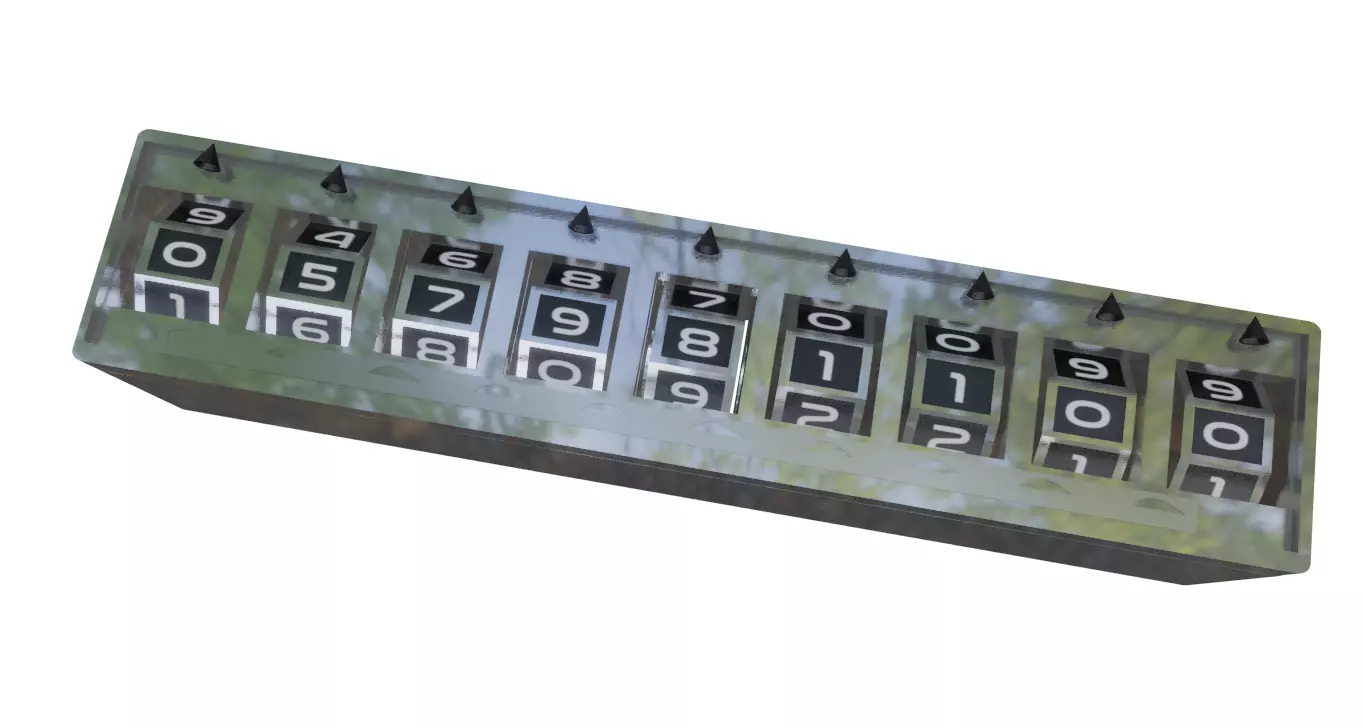 Number Display 3D model_0