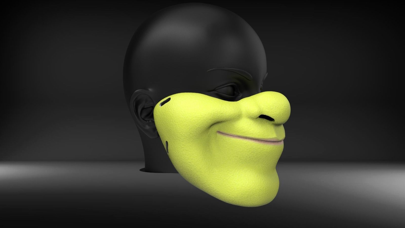 Shrekk Mask 3D print model_1