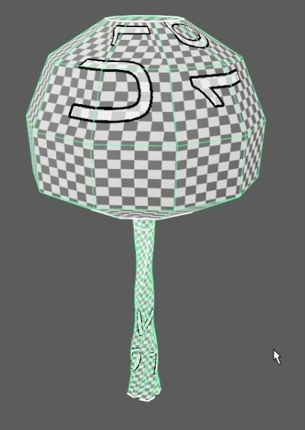 Yellow tree 3D model_4