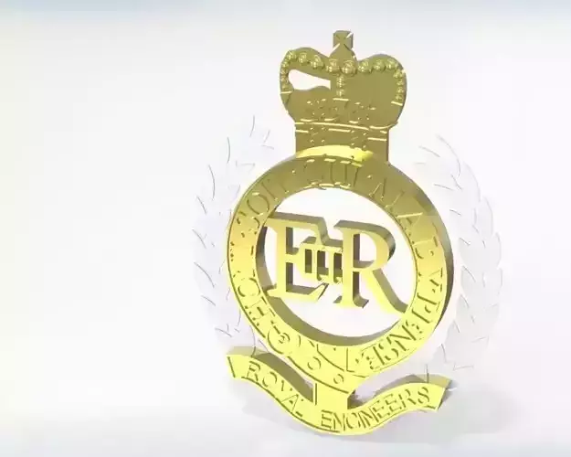 Royal Engineers Badge 3D model