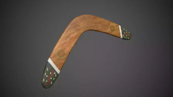 Boomerang wooden arrowhead