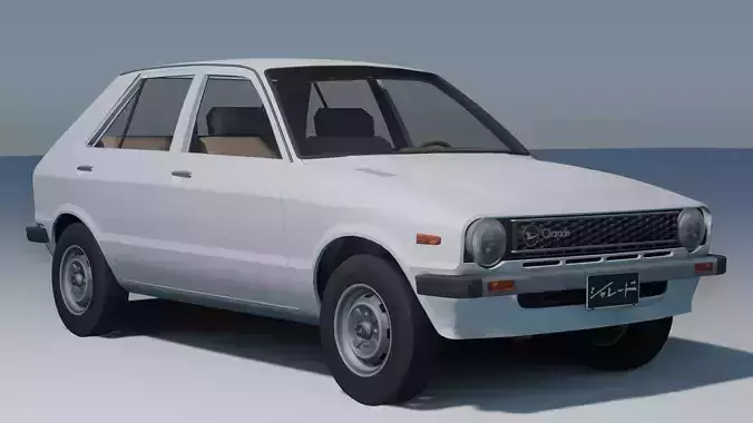 1977 Daihatsu Charade Low-poly 3D model