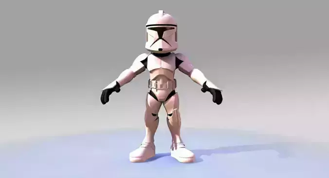 Mini Clone trooper 3D model