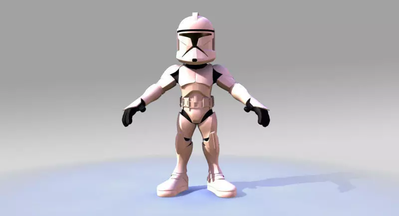 Mini Clone trooper 3D model