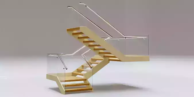 Stairs Set 06 - Stairs with 4 diferent designs