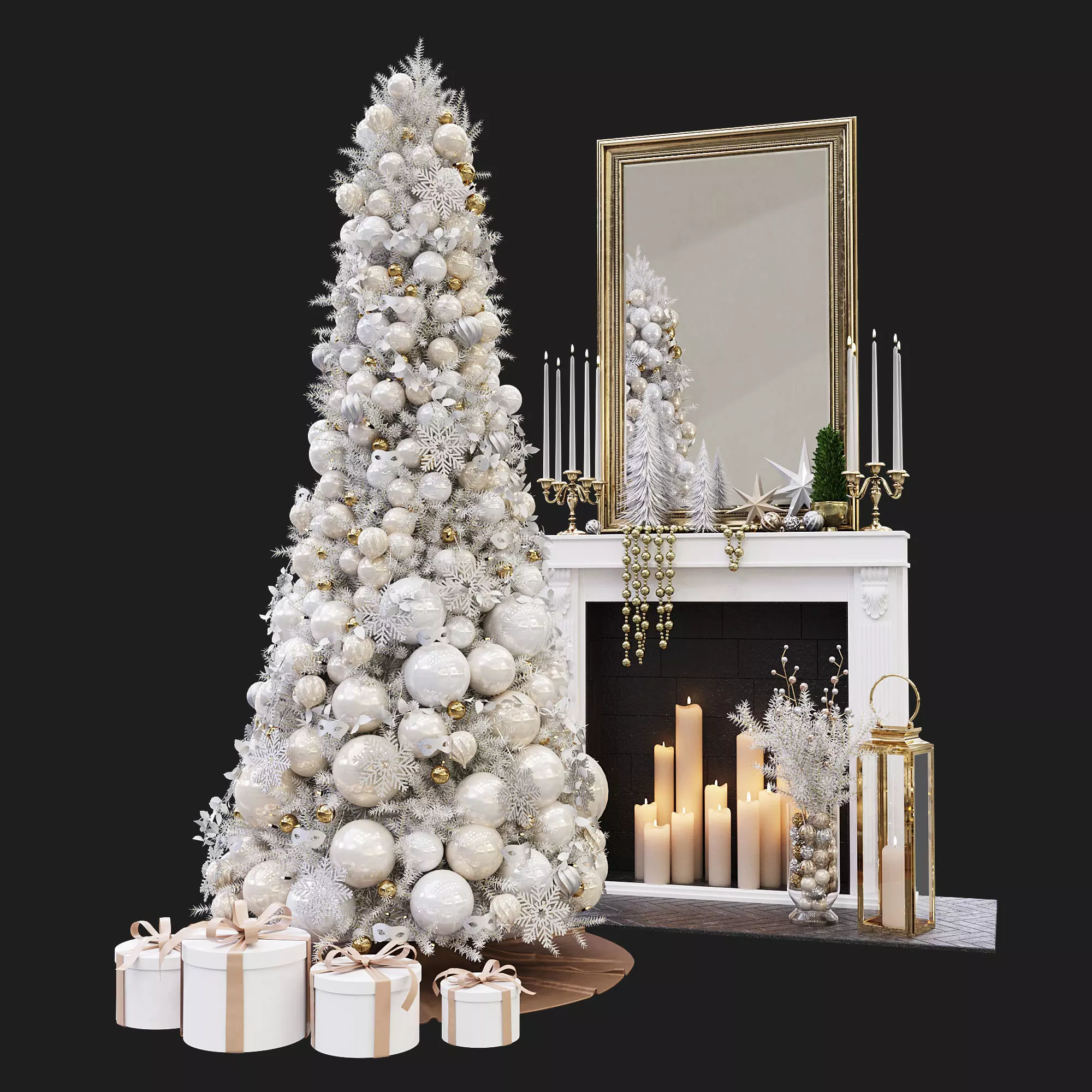 Christmas Decorative set sk 2 3D model