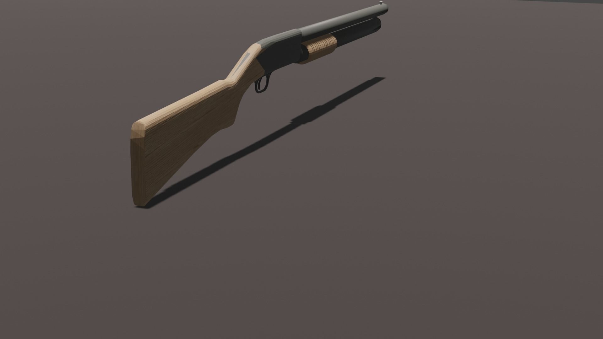 FPS Shotgun Low-poly 3D model Low-poly 3D model_3