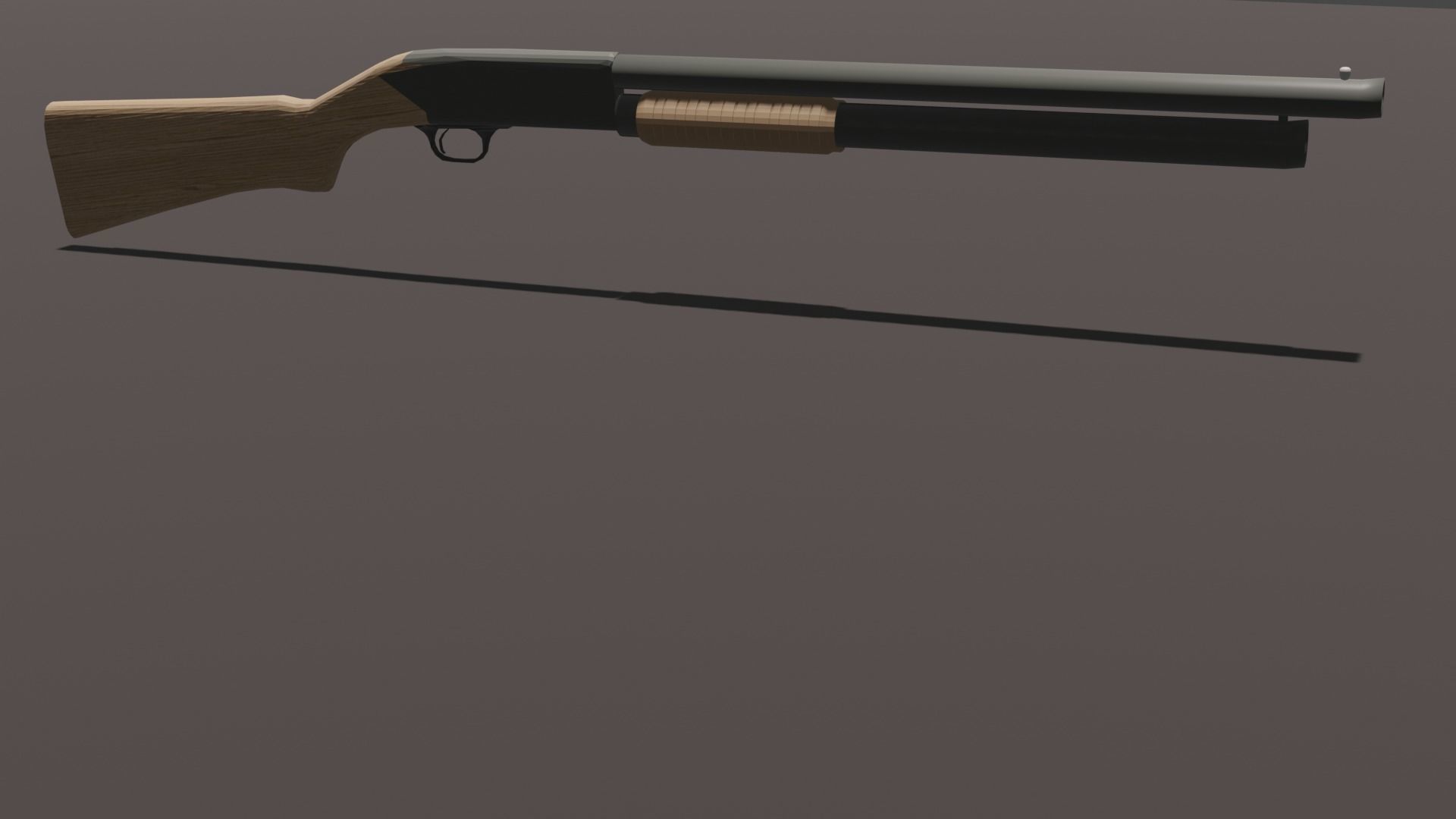 FPS Shotgun Low-poly 3D model Low-poly 3D model_2