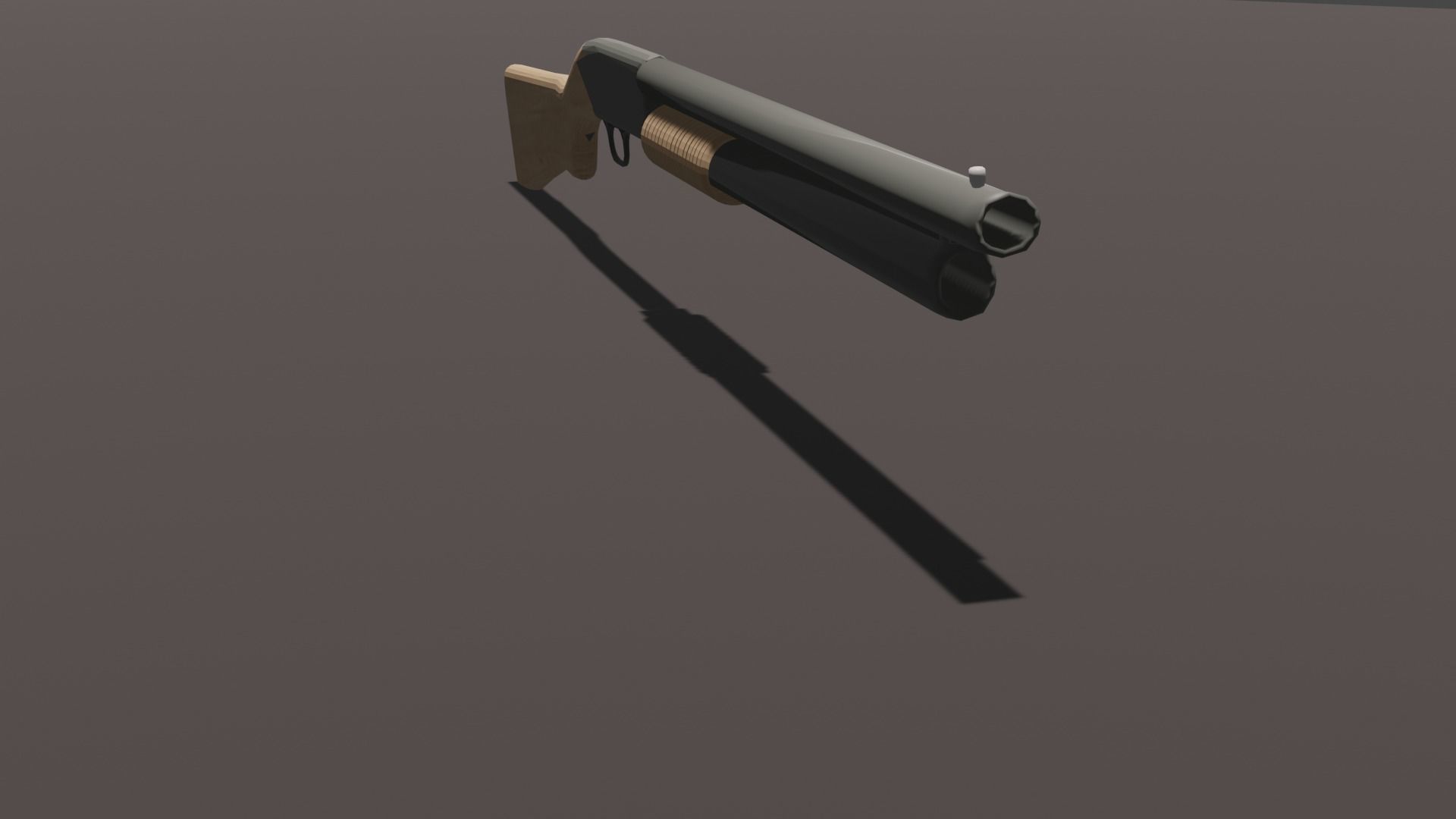 FPS Shotgun Low-poly 3D model Low-poly 3D model_1