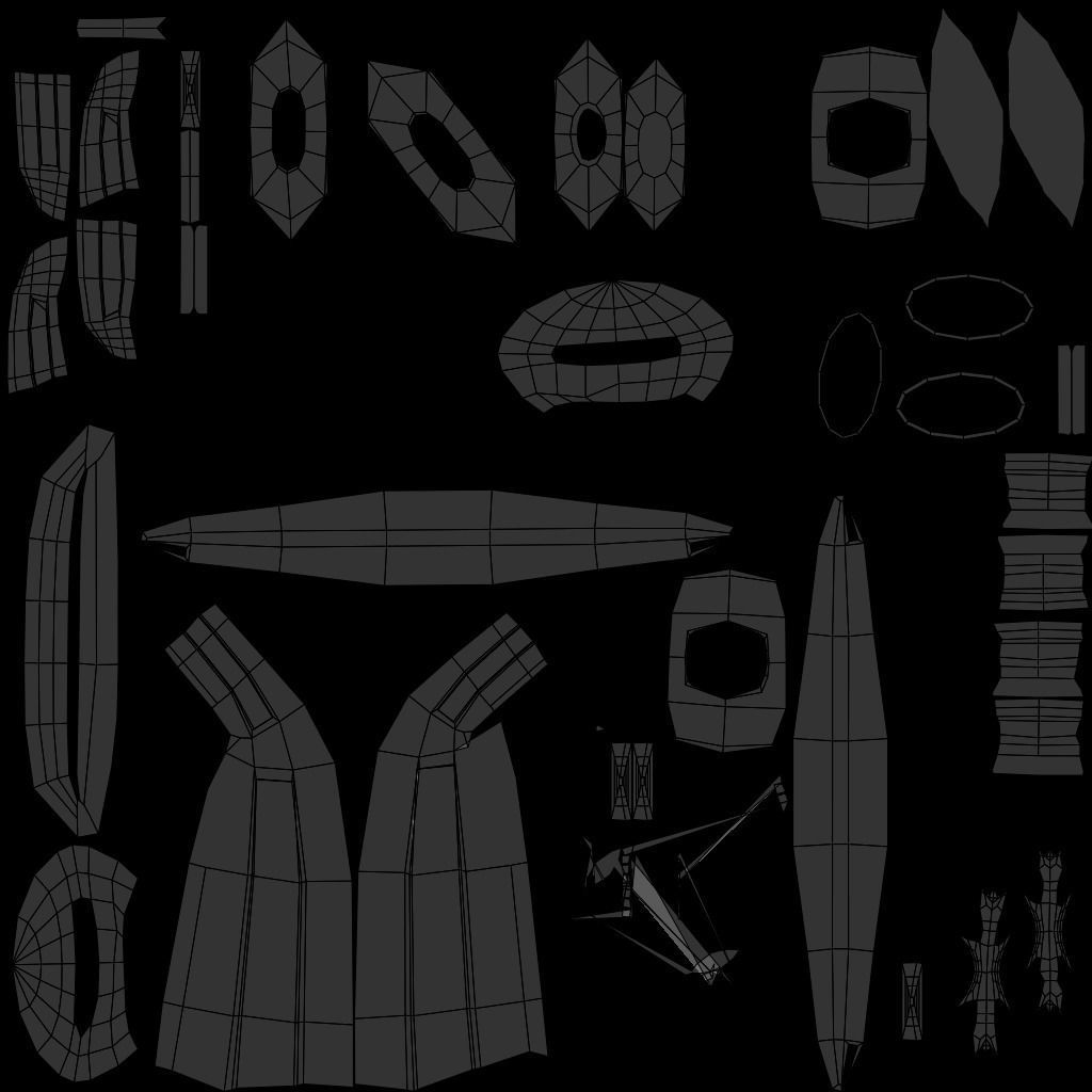 Low Poly Swords group of Free low-poly 3D model_13