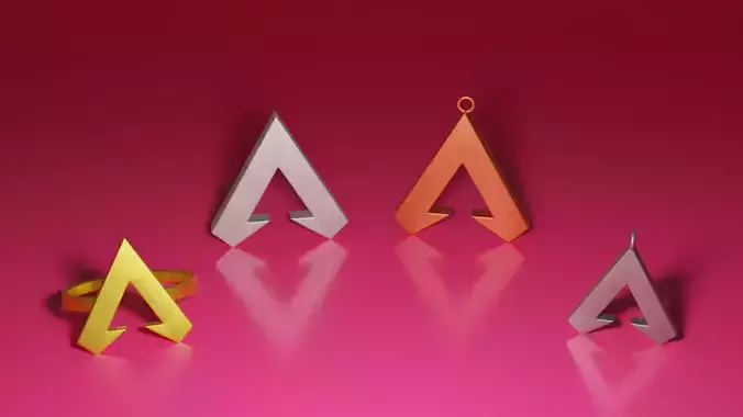 Apex Legends Logo Ring and Necklace