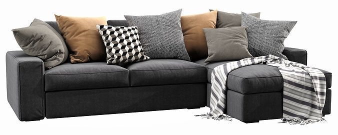 IKEA KIVIK Chaise Lounge 3D model 5