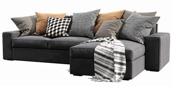 IKEA KIVIK Chaise Lounge 3D model 7