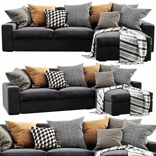 IKEA KIVIK Chaise Lounge 3D model 2