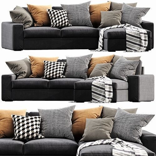 IKEA KIVIK Chaise Lounge 3D model 4